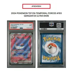 2024 POKEMON TEF EN-TEMPORAL FORCES ULTRA RARE #193 GENGAR EX PSA 9 - Image 3