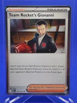 Team Rocket's Giovanni (Cosmos Holo) 174/182 Promo Card - Destined Rivals - Image 1
