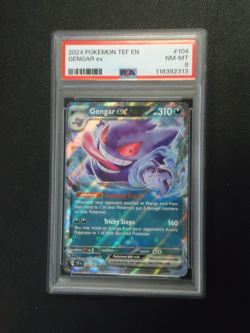 2024 POKEMON Gangar EX 104/162 Temporal Forces PSA NM-MT 8 - Image 1