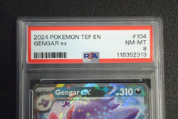 2024 POKEMON Gangar EX 104/162 Temporal Forces PSA NM-MT 8 - Image 2