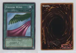 Follow Wind YuGiOh Legend of Blue Eyes White Dragon #LOB-098 2002 0j7v - Image 3