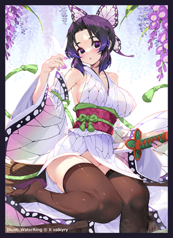 Demon slayer Shinobu Kocho Doujin Card Sleeve Protector - Image 1