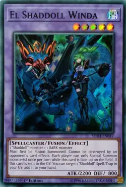 SDSH-EN047 EL SHADDOLL WINDA SUPER RARE 1ST EDITION YuGiOh CARD - Image 1