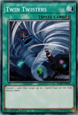 SDSH-EN032 TWIN TWISTERS COMMON 1ST EDITION YuGiOh CARD - Image 1