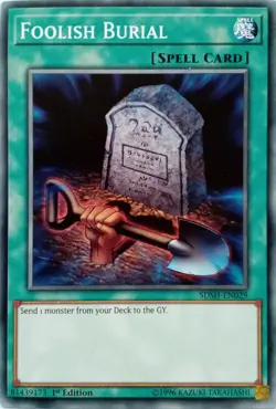 SDSH-EN029 FOOLISH BURIAL COMMON 1ST EDITION YuGiOh CARD - Image 1
