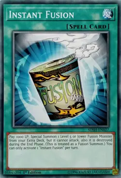 SDSH-EN027 INSTANT FUSION COMMON 1ST EDITION YuGiOh CARD - Image 1