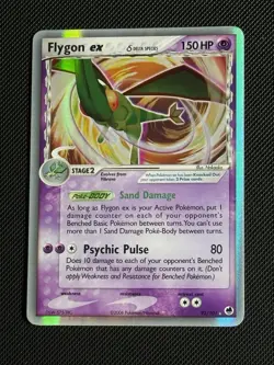 Pokemon Flygon EX Dragon Frontiers Holo Ultra Rare Card 92/101 Delta Species NM - Image 1