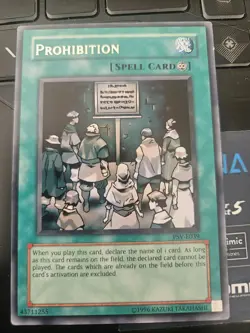 YUGIOH PROHIBITION RARE UNL EDITION CARD (PSV-E039) GOOD CONDITION - Image 1