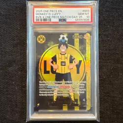 One Piece Card Game Monkey D. Luffy L ST13-003 Dortmund Promo PSA10 - Image 1