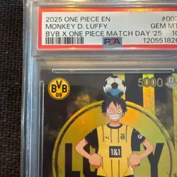 One Piece Card Game Monkey D. Luffy L ST13-003 Dortmund Promo PSA10 - Image 3