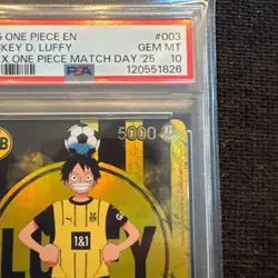 One Piece Card Game Monkey D. Luffy L ST13-003 Dortmund Promo PSA10 - Image 4