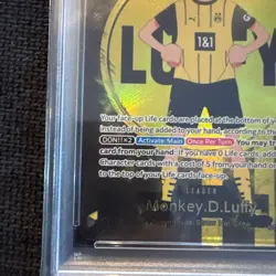 One Piece Card Game Monkey D. Luffy L ST13-003 Dortmund Promo PSA10 - Image 5