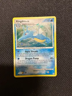 Holo Rare Kingdra #7 Diamond & Pearl Legends Awakened Pokemon Card 2008 - Image 1