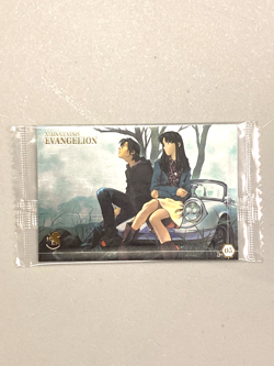 Misato and Kaji - I-05 - Neon Genesis Evangelion Wafer Sealed Card Japanese - Image 1