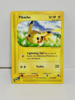 Pokemon Pikachu TCG Expedition Card 124/165 Non-Holo Nintendo - Image 2