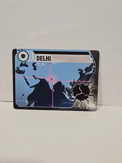 Pandemic Board Game Delhi India Location Card Replacement - Image 1