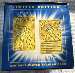 23K Gold Plated POLIWHIRL Trading Card 1999 Burger King Pokemon FACTORY SEALED! - Image 5