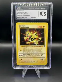 CGC 9.5 MINT+ Electabuzz 1999 Black Star Promo WB Movie Pokemon Card - Image 1