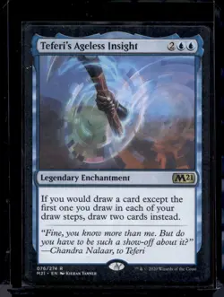Teferi's Ageless Insight Core Set 2020 / M21 NM Blue Rare MAGIC CARD MTG - Image 1
