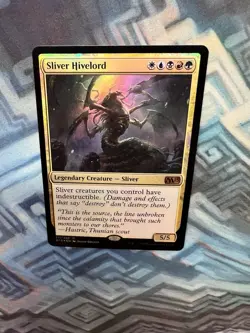 MTG Foil Sliver Hivelord EX+/NM- Core Set 2015 M15 - Image 3