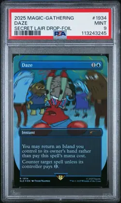 PSA 9 MTG Daze #1934 Rare Secret Lair Drop Series (SLD) - Image 1