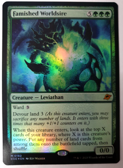 MTG Edge of Eternities - Famished Worldsire - FOIL - Mythic 0182 NM - Image 1