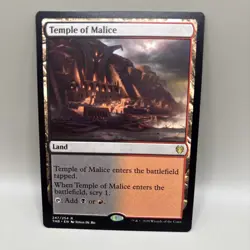 MTG RARE Temple of Malice - NM - Crimson Vow Commander - SPARROW MAGIC - 247/254 - Image 1