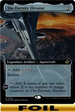 1x - The Eternity Elevator - FOIL EXTENDED ART - Edge of Eternities - NM MTG - Image 1