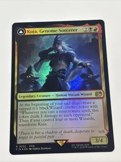 FOIL Kuja, Genome Sorcerer Art 0232 R Regular | Final Fantasy FIN | MTG - Image 1