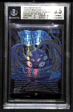 Magic THE WATCHER IN THE WATER Lord Of The Rings MTG Serialized BGS 9.5 - Image 2