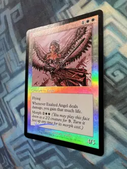MTG Foil Exalted Angel MP+ Onslaught - Image 5