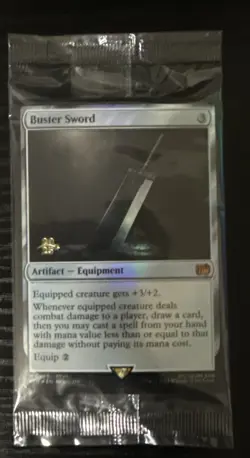 Buster Sword SEALED ✨ Pre Release FOIL ✨ MTG NM Near Mint Final Fantasy (255) - Image 1