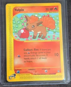 Pokemon TCG Vulpix 116/147 Aquapolis WOTC E Reader Vintage HP - Image 1