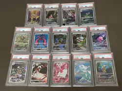 Pokemon Cards AR 14-Card Set PSA10 - Image 1