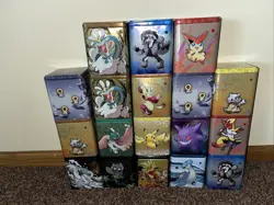 Pokemon Empty Stacking Tins Lot Of 18 NO PACKS There Are 13 Different Tins - Image 1