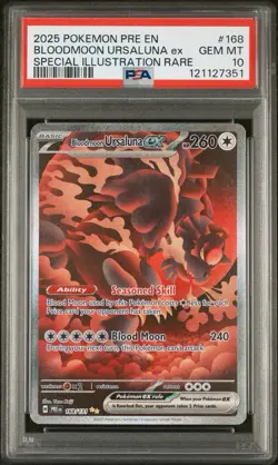 Bloodmoon Ursaluna Ex 168/131 Prismatic Evolutions PSA 10 Pokemon TCG - Image 1