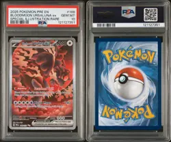 Bloodmoon Ursaluna Ex 168/131 Prismatic Evolutions PSA 10 Pokemon TCG - Image 3