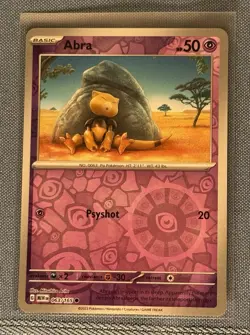 Pokemon Abra 063/165 Sv: Scarlet & Violet 151 Reverse Holo - Image 1