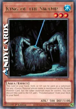 KING OF THE SWAMP (Re Delle Paludi) • Rara • JUSH EN046 • 1Ed • Yugioh ANDYCARDS - Image 1