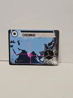 Pandemic Board Game Chennai India Location Card Replacement - Image 1