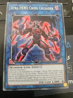 DANE-EN045 XTRA HERO CROSS CRUSADER RARE 1ST EDITION YuGiOh CARD - Image 1
