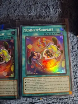 yugioh yummy surprise super rare 3x jush-en025 jush - Image 2
