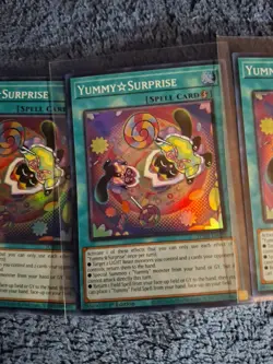 yugioh yummy surprise super rare 3x jush-en025 jush - Image 3