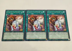 yugioh jack-in-the-hand rare 3x jush-en054 jush - Image 1