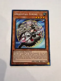 yugioh dracotail lukias collector's rare jush-en001 jush - Image 1