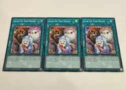 yugioh jack-in-the-hand super rare 3x jush-en054 jush - Image 1