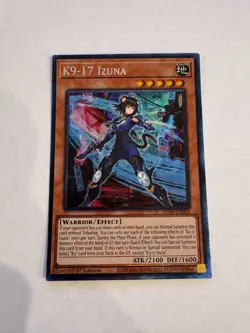 yugioh k9-17 izuna collector's rare jush-en031 jush - Image 1