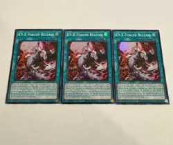 yugioh k9-x forced release super rare 3x jush-en039 jush - Image 1