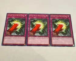 yugioh super rush recklessly rare 3x jush-en055 jush - Image 1