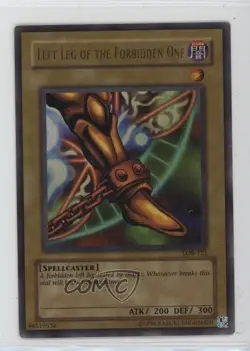 Left Leg of the Forbidden One YuGiOh end Blue Eyes White Dragon #LOB-121 g1m - Image 1